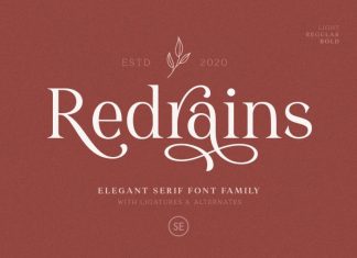 Redrains Serif Font