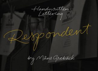 Respondent Handwritten Font