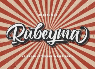 Rubeyma Bold Script Font