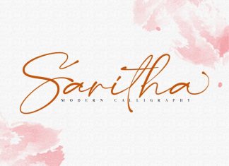 Saritha Handwritten Font