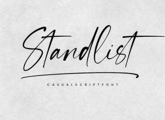 Standlist Handwritten Font