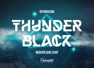 Thunder Black Display Font