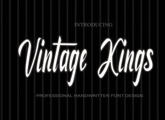 Vintage Kings Script Font