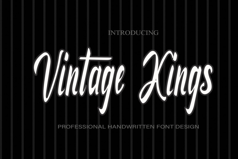 Vintage Kings Script Font