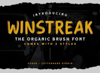 Winstreak Brush Font