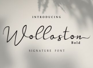 Wollaston Handwritten Font