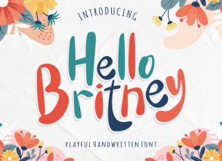 Hello Britney Script Font
