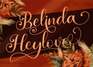 Belinda Heylove Calligraphy Font