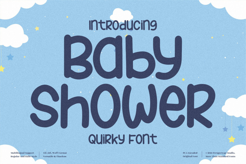 Baby Shower Display Font