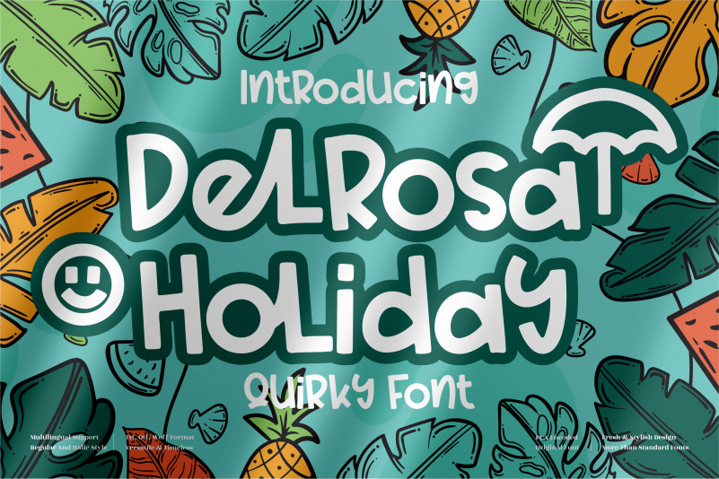 Delrosa Holiday Display Font
