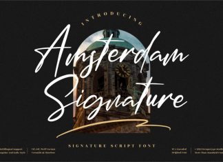 Amsterdam Signature Script Typeface