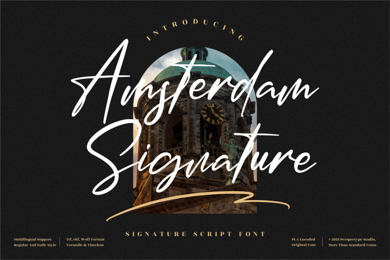 Amsterdam Signature Script Typeface