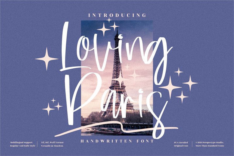 Loving Paris Script Font