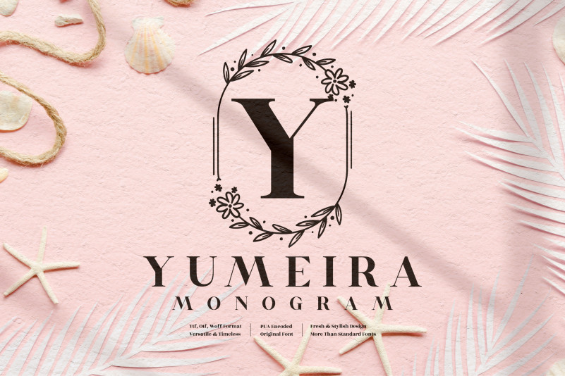 Yumeira Monogram Display Font