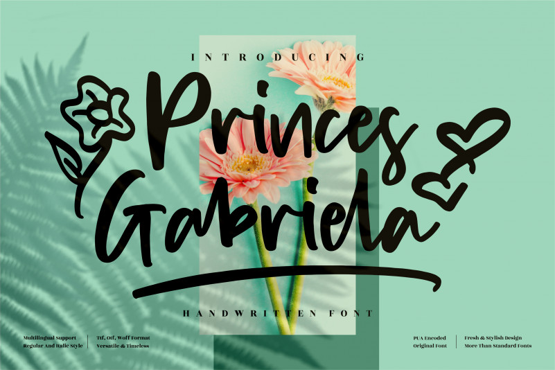 Princes Gabriela Script Font