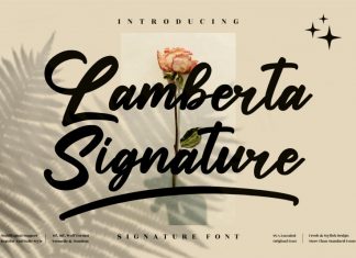 Lamberta Signature Script Font