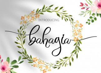 Bahagia Calligraphy Font