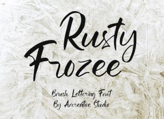 Rusty Frozee Script Font