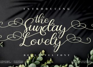 The Sunday Lovely Calligraphy Font