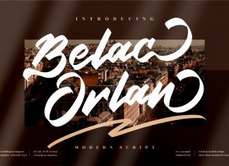 Belac Orlan Brush Font
