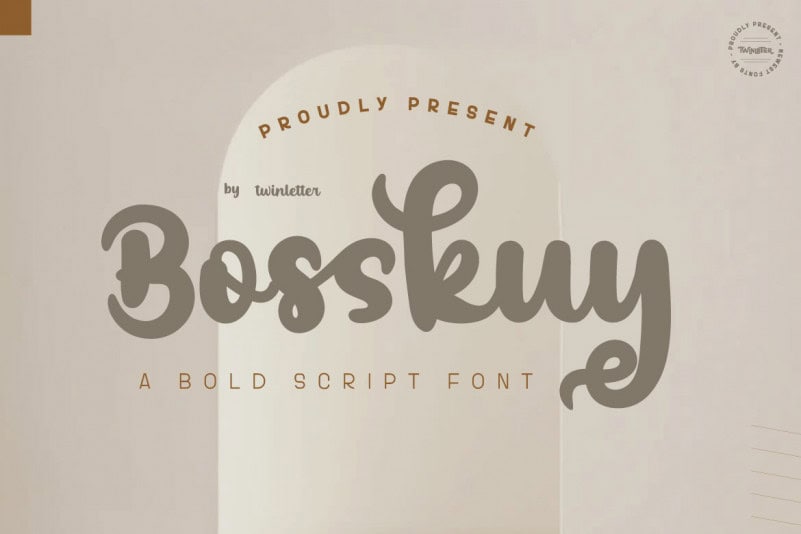 Bosskuy Script Font