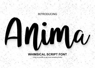 Anima Script Font