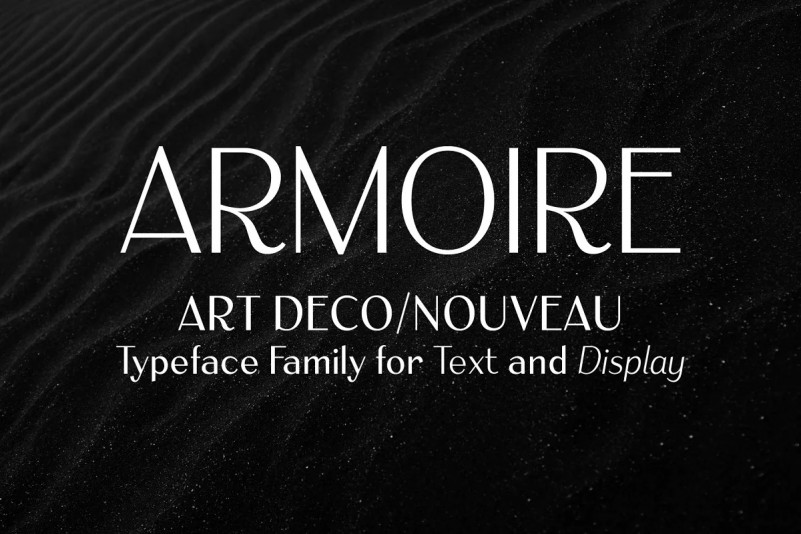 Armoire: Art Deco Sans Serif Font