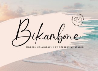 Bikambone Script Font
