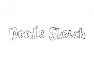 Doodle Sketch Display Font