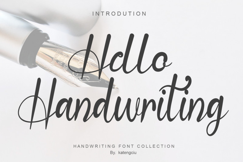 Hello Handwriting Script Font