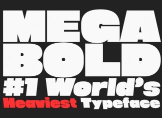 Megabold: World\'s Heaviest Display Font