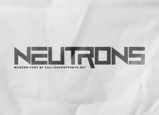 Neutrons Display Font