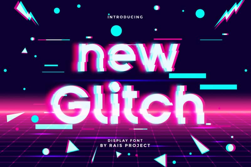 New Glitch Display Font