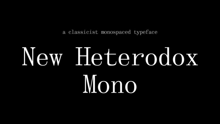 New Heterodox Mono