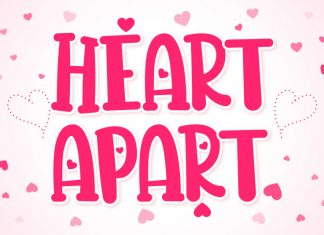 Heart Apart Display Font