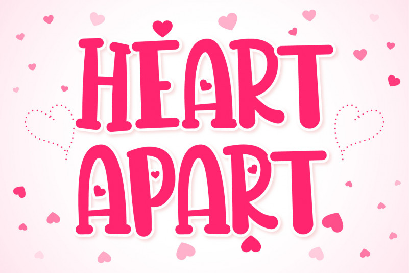 Heart Apart Display Font