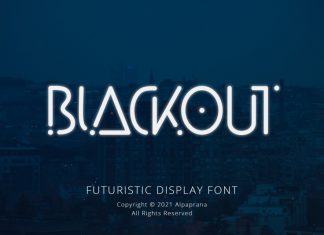 Blackout Display Font