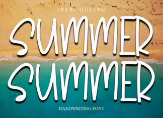 summer summer Display Font