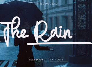 The Rain Handwritten Font