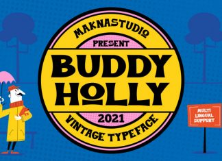 Buddy Holly Display Font