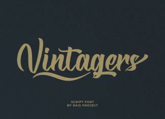 Vintagers Script Font