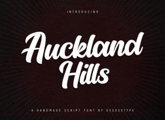 Auckland Hills Bold Script Font