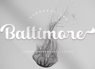 Baltimore Bold Script Font