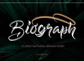 Biograph Brush Font