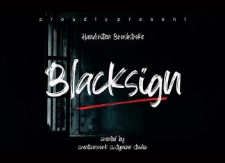 Blacksign Brush Font