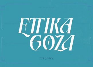 Ettika Goza Display Font