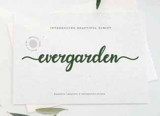 Evergarden Script Font