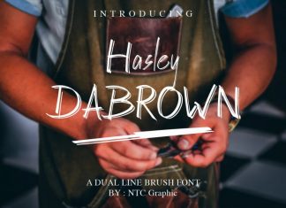 Hasley Dabrown Brush Font