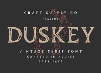 Duskey Display Font