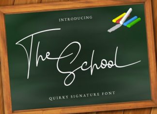 The school Handwritten Font